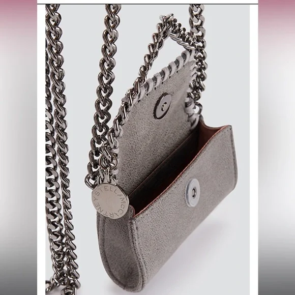 STELLA MCCARTNEY Falabella Micro Cardholder W/ Chain - Picture 11 of 11